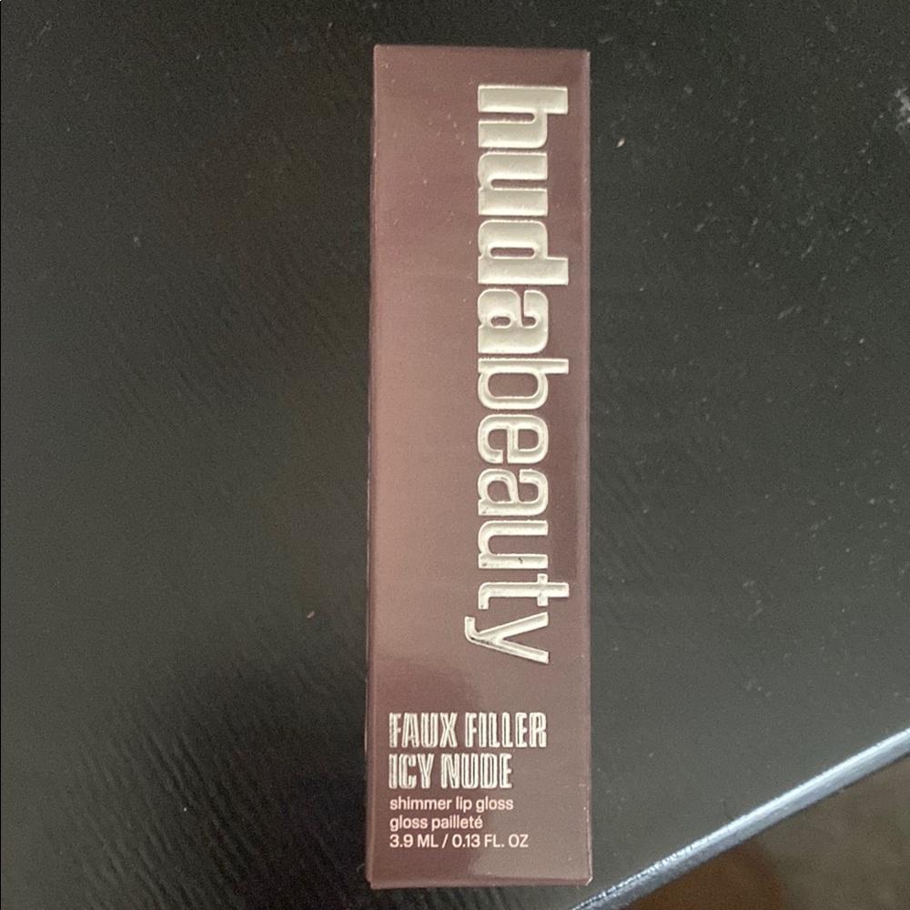 Huda Beauty Faux Filler Icy Nude Lip Gloss